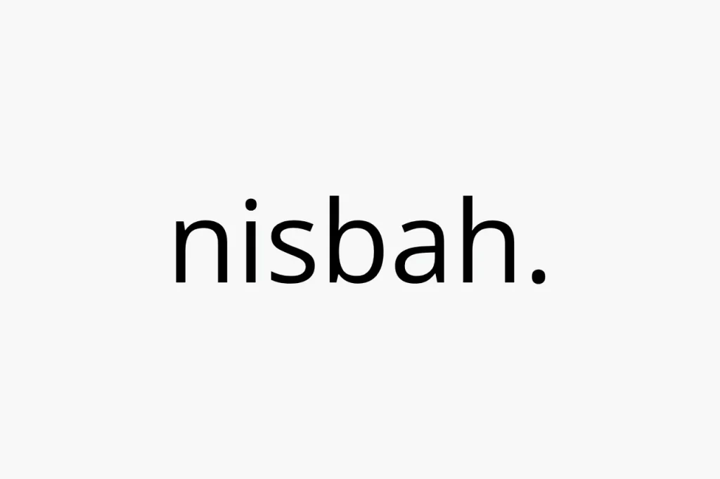 on a plan background written word nisbah