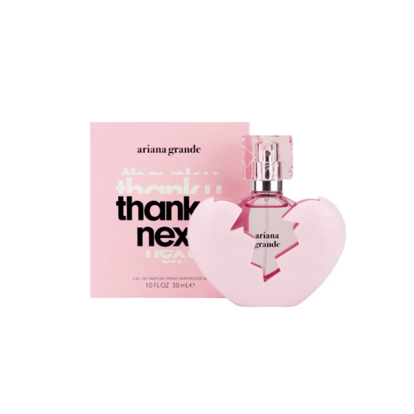 Bottle of Ariana Grande Thank U Next with a Box