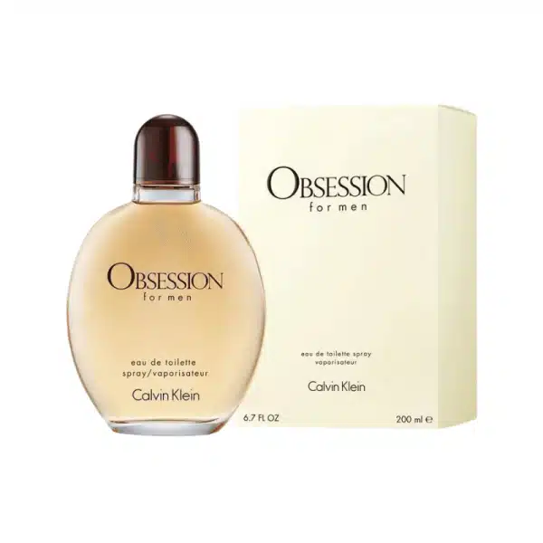 Bottle of Calvin Klein Obsession for Men with a box